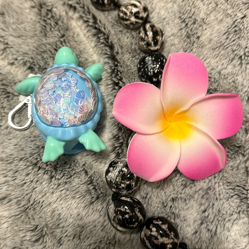 This is a turtle pocketbac sanitizer holder from bath and body works